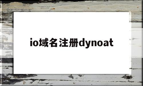 io域名注册dynoat的简单介绍