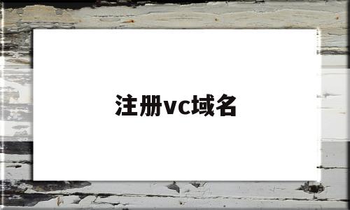 注册vc域名(服务器域名怎么注册)